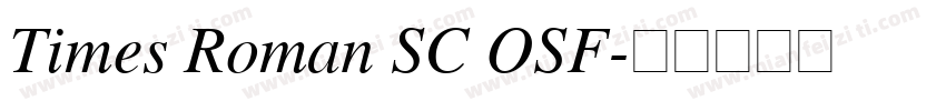 Times Roman SC OSF字体转换